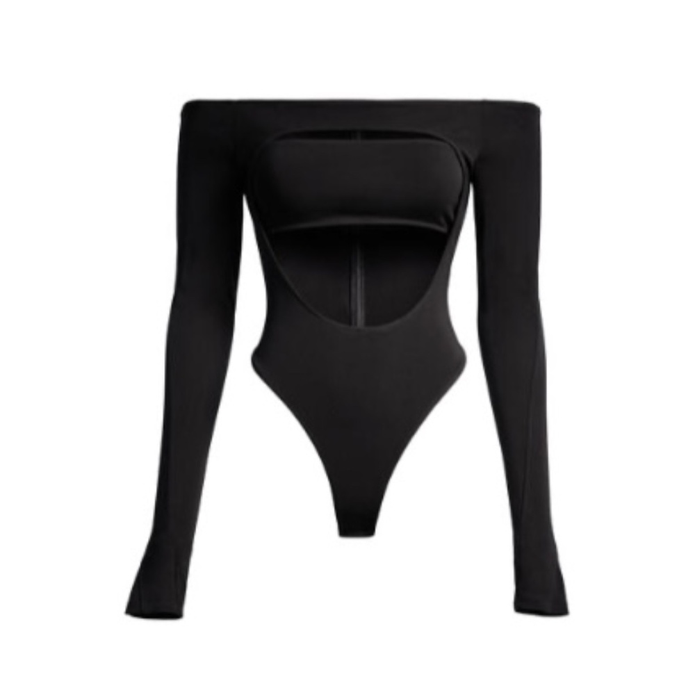 H&M Mugler Cut-out Bodysuit